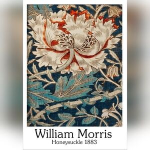 Honeysuckle 1883 Wall Art - William Morris 8.5x11